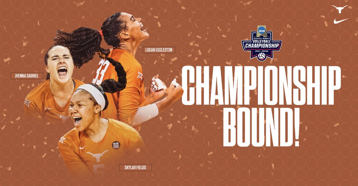 sweet sweep to the finals @TexasVolleyball  lets finish it #hookem 