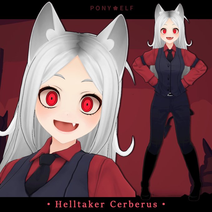 【VRChat Character Models】Helltaker Cerberus / ケルベロス / 賽伯洛斯販售