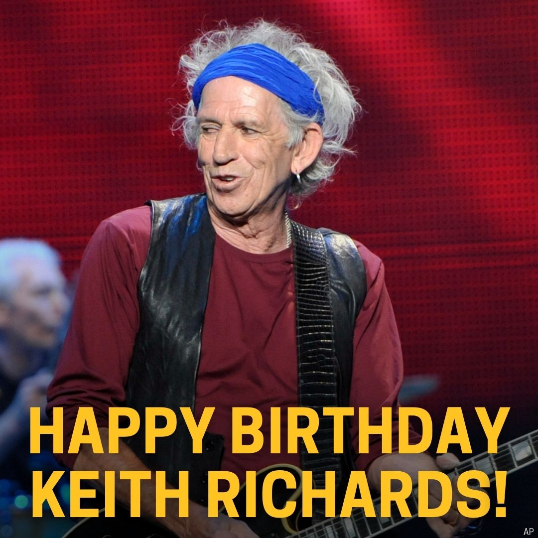 Keith Richards’s Birthday Celebration | HappyBday.to