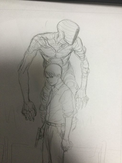 連日、事務所の整理亜人の使わなかった下書き 連日、事務所の整理亜人の使わなかった下書き