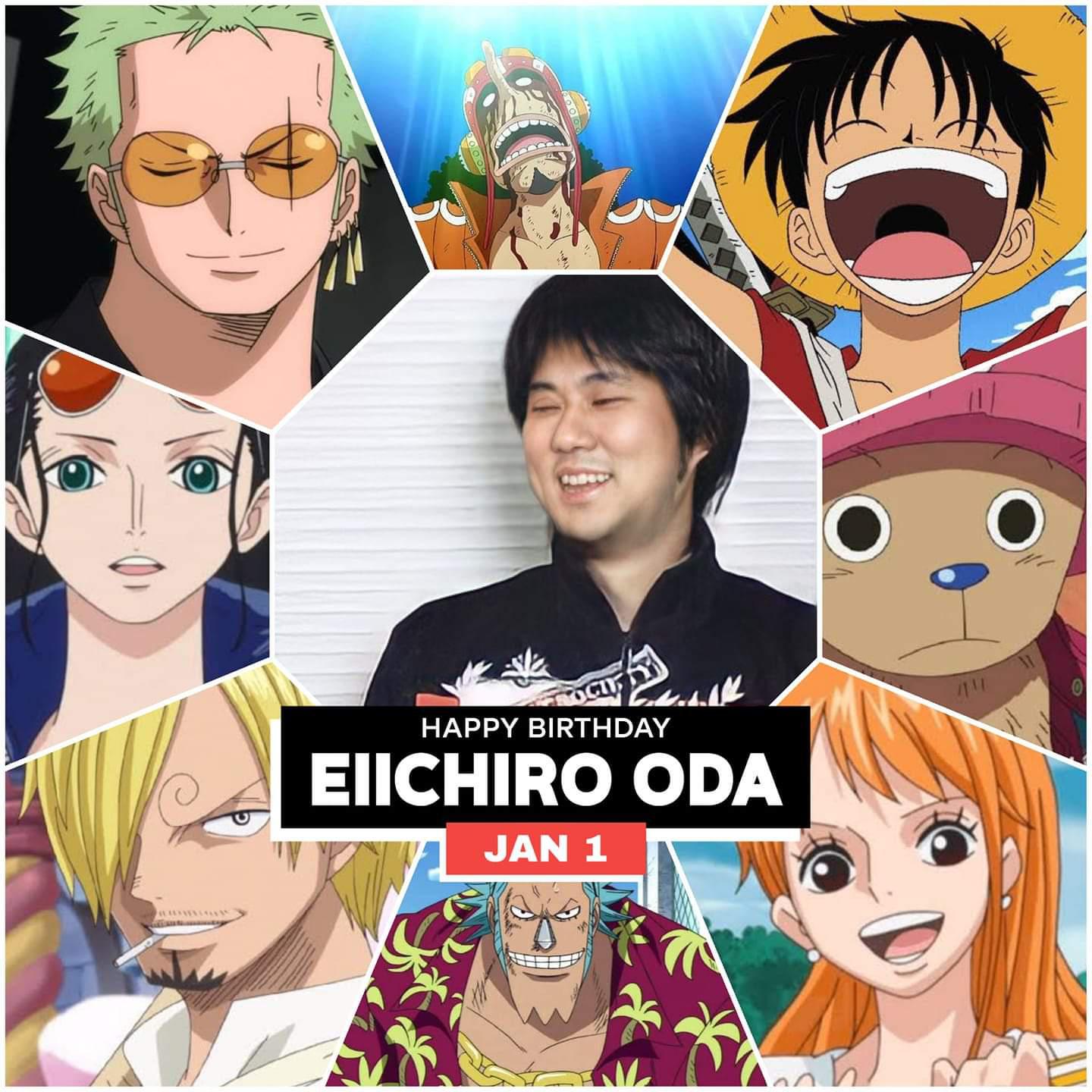 Eiichiro Oda's Birthday Celebration HappyBday.to