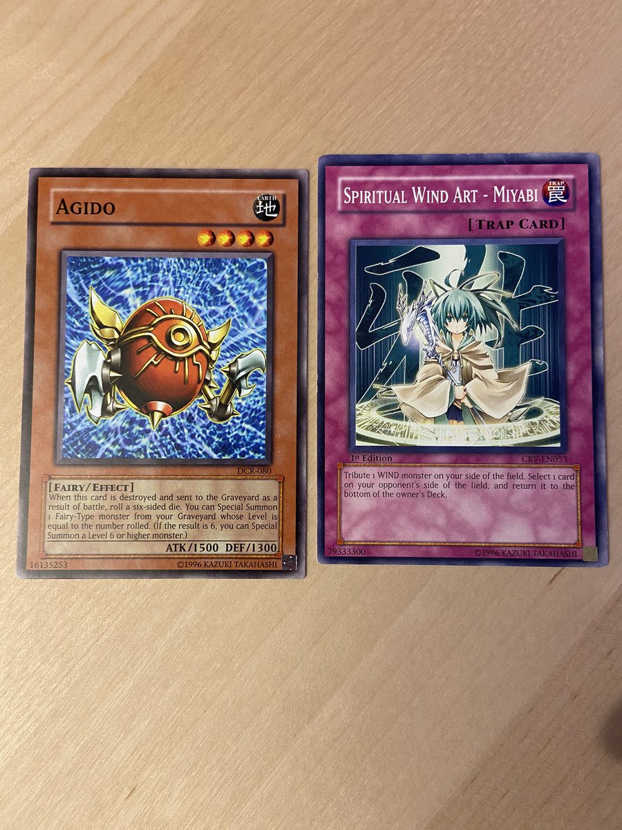 test ツイッターメディア - Most of the cards were recent (I got War Rocks and S-Force cards!) but among them was a Dark Crisis Agido and a FIRST EDITION Cybernetic Revolution Miyabi?!? Wut?! https://t.co/3On38mvrdh