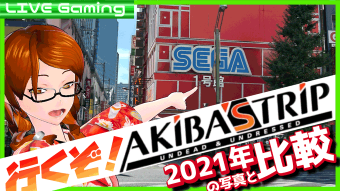 24時からはゲーム配信!2013年のゲーム内秋葉原を歩きながら、今の秋葉原の写真と比較するお話。まもなくエンディングか? 24時からはゲーム配信!2013年のゲーム内秋葉原を歩きながら、今の秋葉原の写真と比較するお話。まもなくエンディングか?