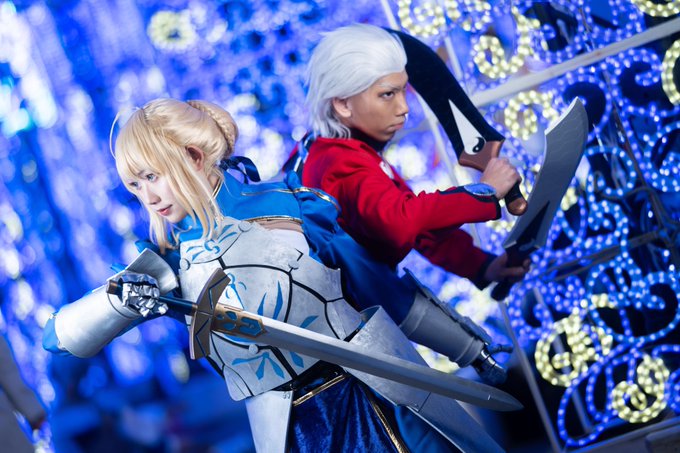 【コスプレ/cosplay】-Fate/stay night-セイバー&アーチャーセイバー🦁→かのはずくちゃん( )ph 【コスプレ/cosplay】-Fate/stay night-セイバー&アーチャーセイバー🦁→かのはずくちゃん( )ph