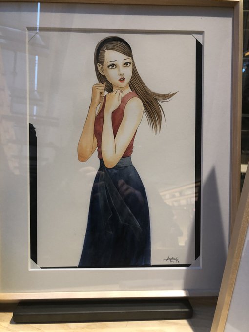 銀座蔦屋のサイン本情報入ったので行きましたが、残念ながら売り切れ。しかし!#伊藤潤二 先生の原画展示中だったので悔いなし 銀座蔦屋のサイン本情報入ったので行きましたが、残念ながら売り切れ。しかし!#伊藤潤二 先生の原画展示中だったので悔いなし
