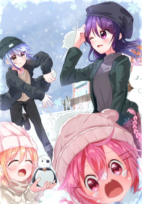 雪遊びがーるず❄️#こみっくがーるず 雪遊びがーるず❄️#こみっくがーるず