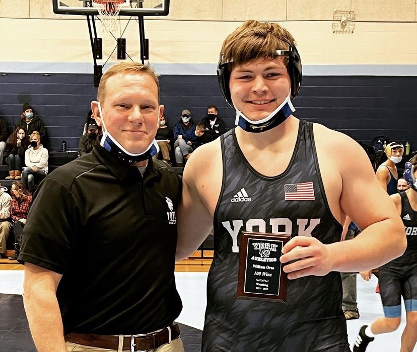 test Twitter Media - Congrats to senior Will Orso on his 100th career win today at the Hammerhead Duals in York. Will joins an exclusive club as the 12th Wildcat to achieve 100 W’s! 3x state Champ Billy Gauthier YHS’10 leads with 147 🐾@YHSWrestler @JayPinceSMG #VarsityMaine @TLee_WMTW @DaveEidWGME https://t.co/esjAvdikLa