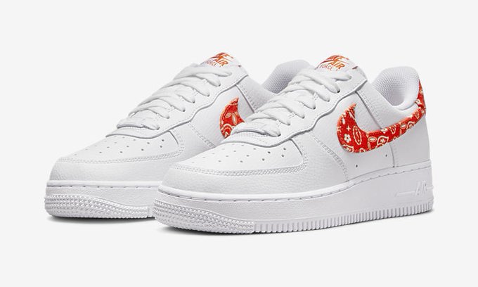 2022年 発売予定!ナイキ エア フォース 1 07 ロー "バーレイペイズリー/オレンジペイズリー" (NIKE A 2022年 発売予定!ナイキ エア フォース 1 07 ロー "バーレイペイズリー/オレンジペイズリー" (NIKE A