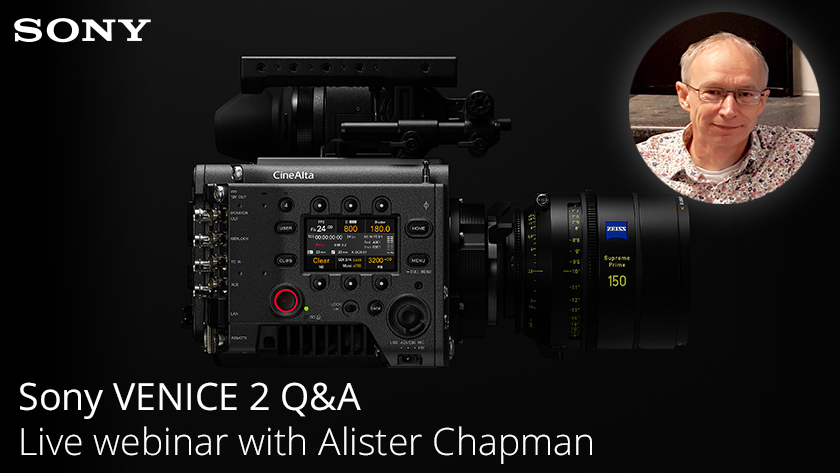 Just a quick reminder that we will be hosting a Sony VENICE 2 Q&A with Alister Chapman this Thursday. Details at the link below: