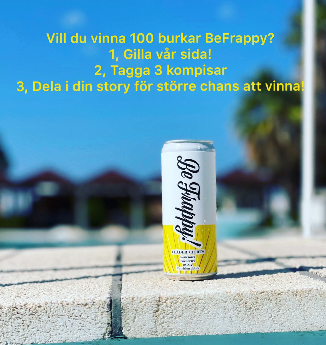 Drycken BeFrappy har en kanontävling på Instagram så vill ni vinna så in där och tävla! 