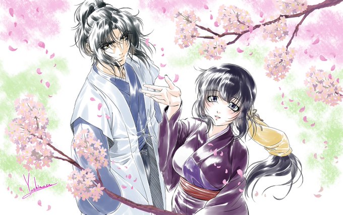 気が付けばすっかり桜満開ですね🌸感染症対策きちんとしてお花見楽しんでください!#バジリスク#甲賀忍法帖#桜 気が付けばすっかり桜満開ですね🌸感染症対策きちんとしてお花見楽しんでください!#バジリスク#甲賀忍法帖#桜
