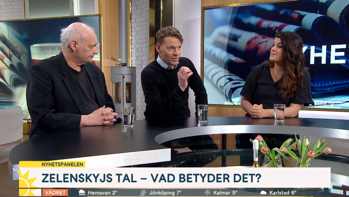 I dag avhandlade vi Zelenskyj, Adaktusson och Kefir. Och (kort!) några retorikexperter.  