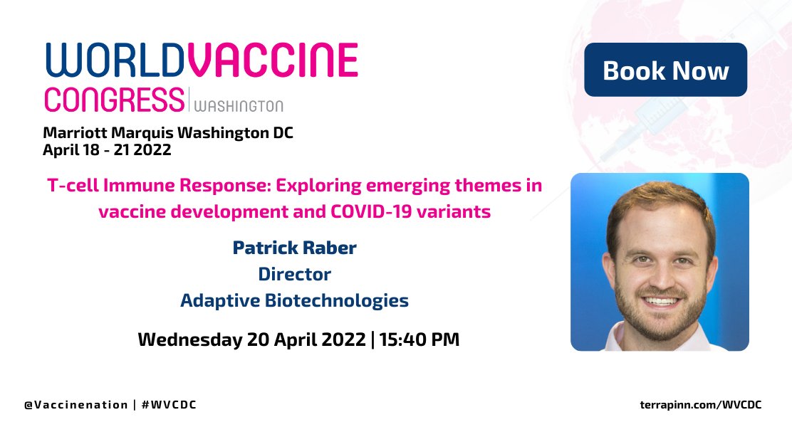 test Twitter Media - Join Patrick Raber at World Vaccine Congress (@vaccinenation) where he will be discussing T-cell immune response, themes in vaccine development, and COVID-19 variants. Wednesday, April 20th at 3:40pm ET. Click here for the full agenda: https://t.co/oMbj9A99hk https://t.co/7Ra6rNpIMF