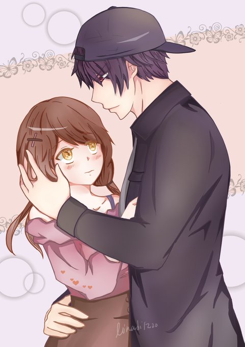 私服デート(黒翼デートじゃないけど笑)もし私服のイメージならどうなるだろかってラブラブドキドキ描いてみました( ᵒ̴̶̷ 私服デート(黒翼デートじゃないけど笑)もし私服のイメージならどうなるだろかってラブラブドキドキ描いてみました( ᵒ̴̶̷