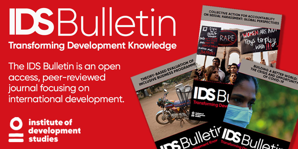Twitter image for The #IDSBulletin is an open access, peer-reviewed journal focusing on international development.

The latest issue: Humanitarianism and Covid-19: Structural Dilemmas, Fault Lines, and New Perspectives can be read at: https://t.co/IX2nBaHuUx

#OpenAccess #GlobalDev #Journal https://t.co/Z4t6fIrXxc