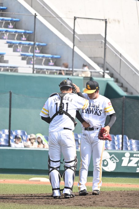 2022.5.14ホークスvs火の国サラマンダーズ✨✨@タマスタ筑後石塚綜一郎選手と加藤洸稀投手😊ニコニコでたかほーでよ 2022.5.14ホークスvs火の国サラマンダーズ✨✨@タマスタ筑後石塚綜一郎選手と加藤洸稀投手😊ニコニコでたかほーでよ