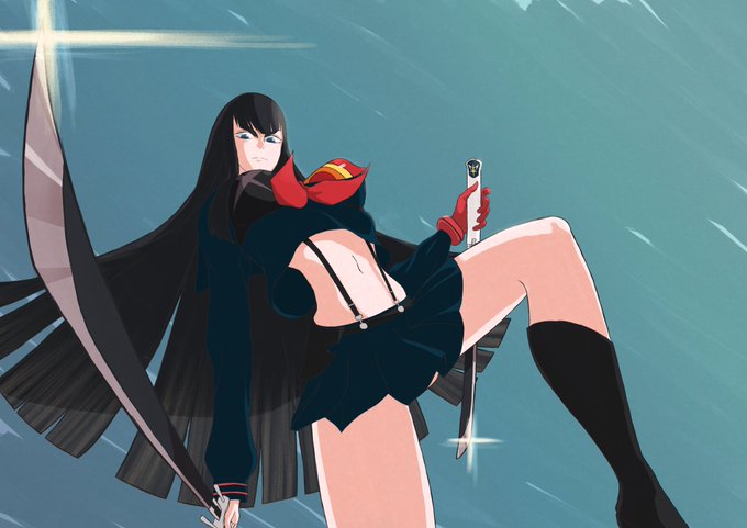 キルラキル見直したら描きたくなりました。多分これまでで一番好きなアニメあと5月なので。#鬼龍院皐月#キルラキル キルラキル見直したら描きたくなりました。多分これまでで一番好きなアニメあと5月なので。#鬼龍院皐月#キルラキル