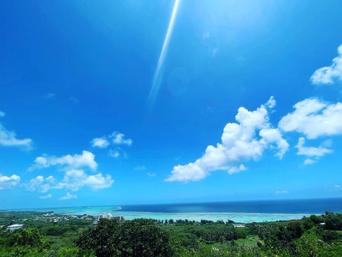 高台から見下ろす景色、日中は別の顔☀️やっぱりサイパン綺麗✨#saipan #managaha #lookout #cn 高台から見下ろす景色、日中は別の顔☀️やっぱりサイパン綺麗✨#saipan #managaha #lookout #cn