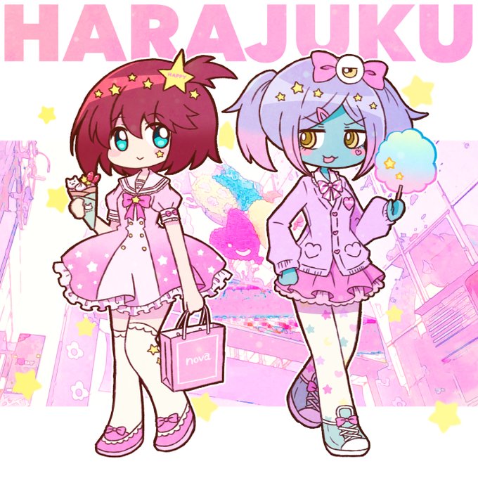ルル子ちゃんとミドリちゃん💖💚原宿編#ルル子 ルル子ちゃんとミドリちゃん💖💚原宿編#ルル子