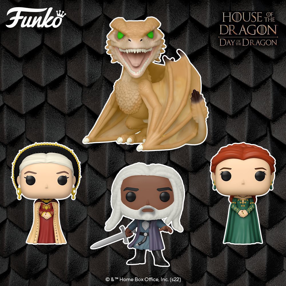 Funko officially reveal the new House of Dragon Funko POPs! With 7 commons and one Funko Shop exclusive ~
Linky ~