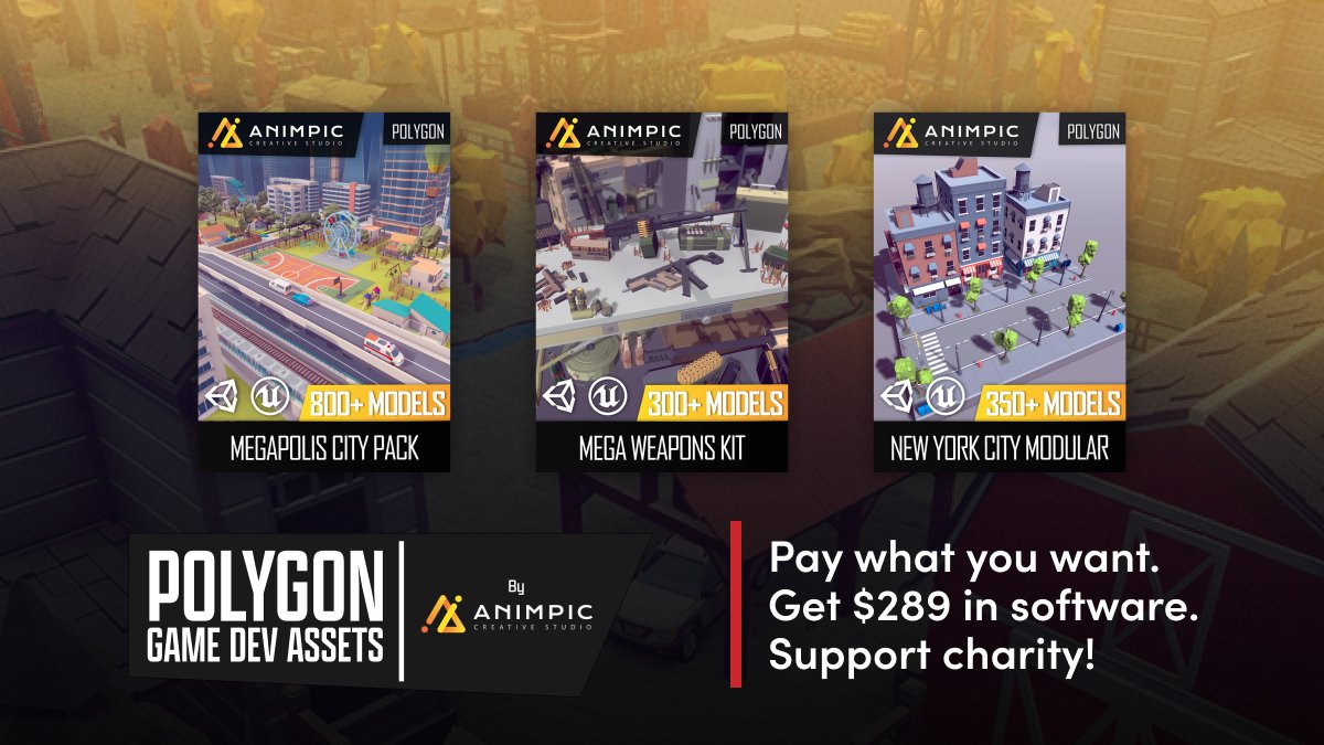 Game devs, time’s almost up on this value-packed asset bundle!
Pick up a versatile pack of low-poly models for a variety of genres & support WCKitchen and SavetheChildren!