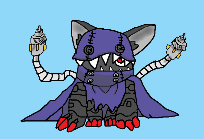 #アプモンハックモン外套の色が上手く作れずに少し淡い色になったアプモンのサイトを見て描いた #アプモンハックモン外套の色が上手く作れずに少し淡い色になったアプモンのサイトを見て描いた