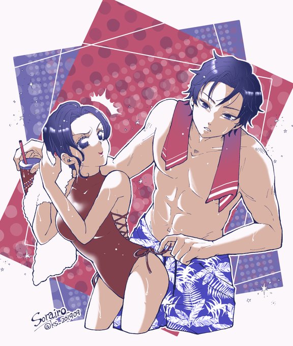🍨カラパレ🍧17 魔女のトリック「どうなっているんだこの水着は…」「‼︎‼︎‼︎‼︎」#ぎゆしの今回は透明度いじらなかっ 🍨カラパレ🍧17 魔女のトリック「どうなっているんだこの水着は…」「‼︎‼︎‼︎‼︎」#ぎゆしの今回は透明度いじらなかっ