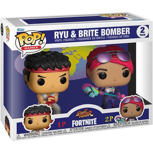 Previously only on Amazon, you can now grab the exclusive Metallic Ryu & Brite Bomber Funko POP! 2 Pack below ~
EE ~