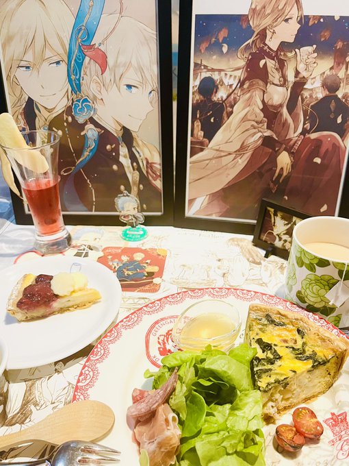 赤髪の白雪姫コラボカフェごっこ〜🍎先日行ったのが楽しかったので再現でんかのおごりも 赤髪の白雪姫コラボカフェごっこ〜🍎先日行ったのが楽しかったので再現でんかのおごりも