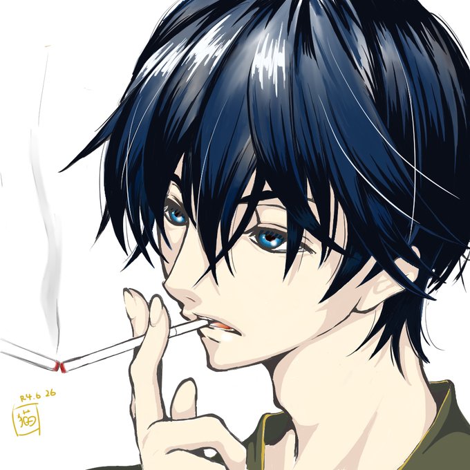 オリジナルの方のモチベが上がらないのでらくがき~注)たかとさんは煙草を吸いません#落書き #イラスト #イラスト好きさん オリジナルの方のモチベが上がらないのでらくがき~注)たかとさんは煙草を吸いません#落書き #イラスト #イラスト好きさん