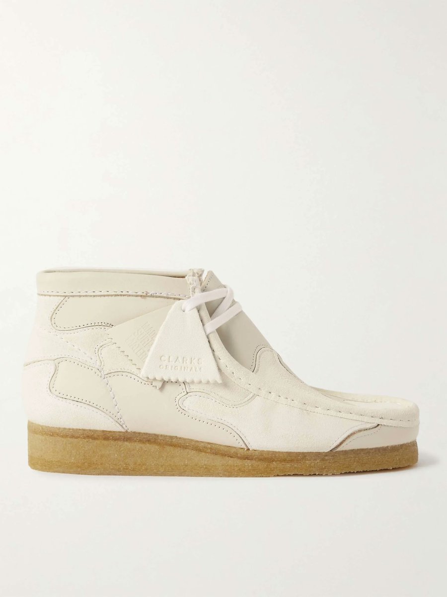 Clarks Wallabee Patch Leather and Suede Desert Boots are on sale 50% off
No code needed, click here to order-