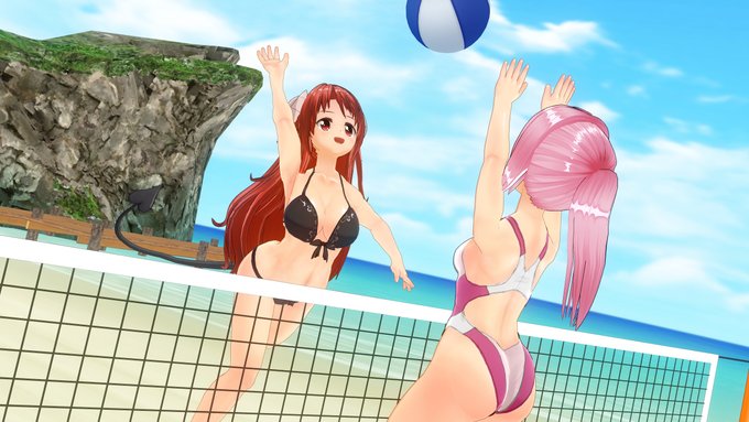 ビーチバレーで遊ぶシャミ子ともんも(*'▽'*)n-88カラプラさん()の「まちカドビーチバレー(仮)」で遊んでたら作っ ビーチバレーで遊ぶシャミ子ともんも(*'▽'*)n-88カラプラさん()の「まちカドビーチバレー(仮)」で遊んでたら作っ