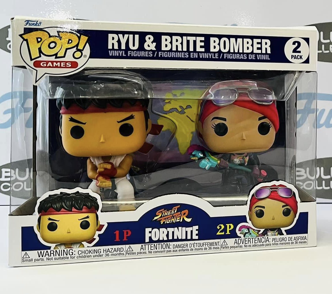 In person and OOB with the Ryu and Brite Bomber Funko POP! 2 Pack ~ not as metallic as the glams would suggest! Available below ~ thanks IG bullyboycollectibles ~
Linky ~