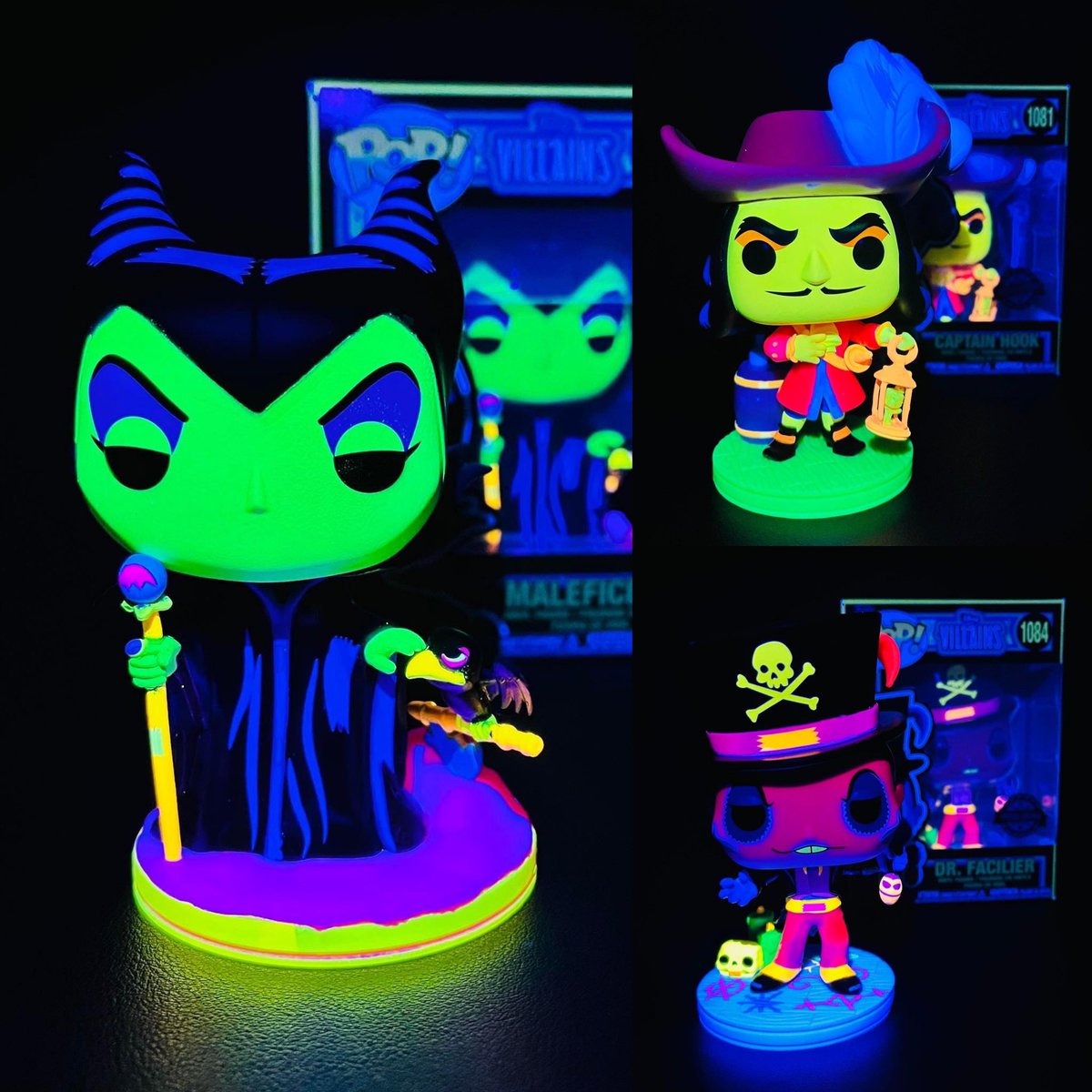 Glow time ~ now arriving! The new Hot Topic Blacklight Disney Funko POPs! I wonder if they’ll do the whole line available below!
Linky ~