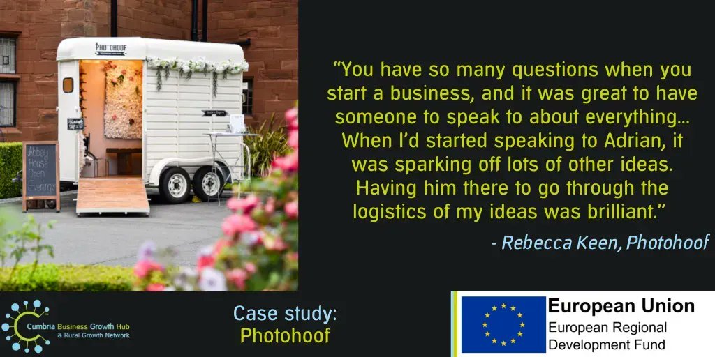test Twitter Media - There was no horsing around for Rebecca Keen when it came to starting her own business!

Photohoof is a horse box photobooth and began trading in summer of 2021 thanks to the support from Cumbria Business Growth Hub's Business Start-Up Scheme. https://t.co/jVmG88DhU5 https://t.co/LO0aR78x1B