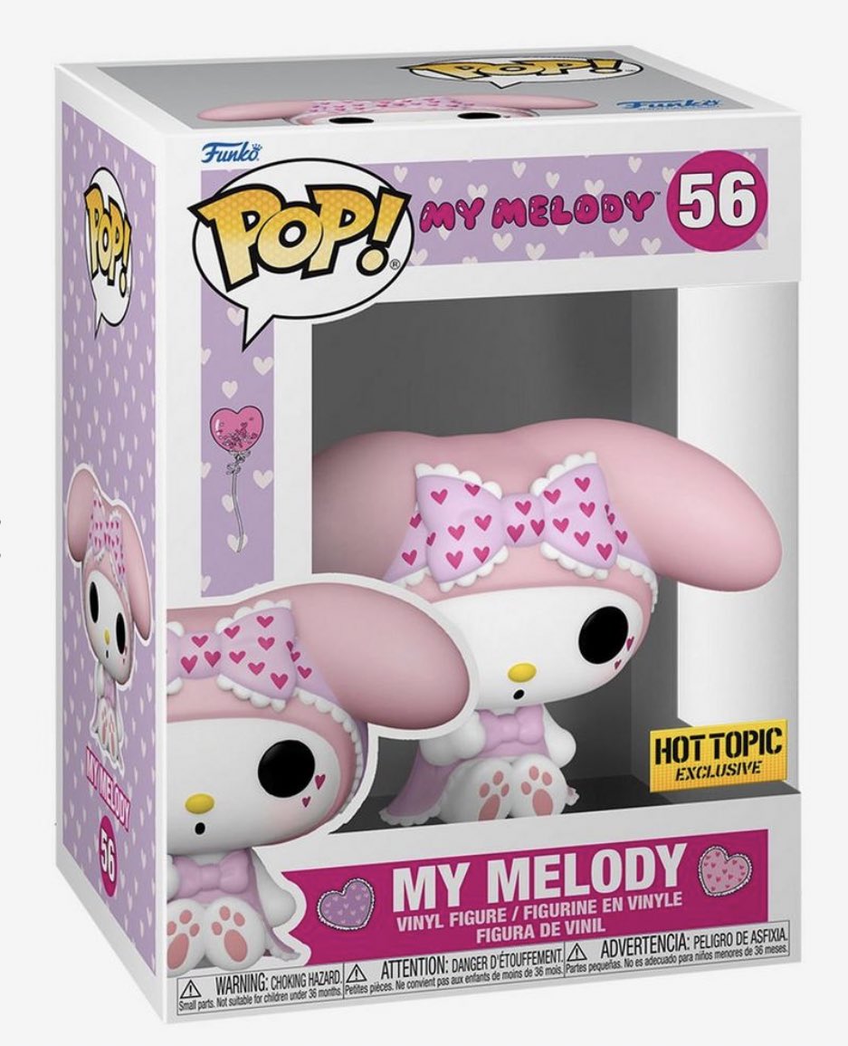 Full glams for the new My Melody Funko POP! Grab this and the Pocket POP at the link below ~ both Hot Topic exclusives!
Linky ~