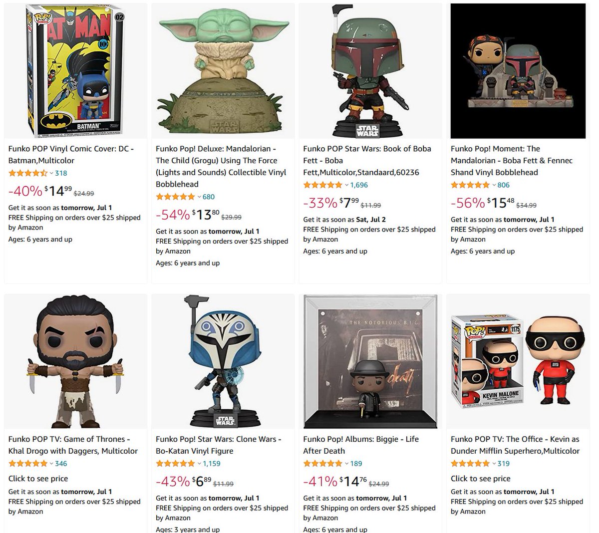 Amazon Sale ~ A few pieces reduced over at Amazon, head to the link below to see the full range! Know i'm grabbing the light up Grogu ~
Linky ~