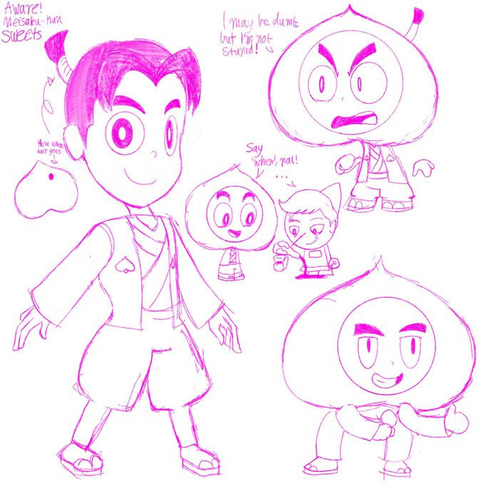 Here’s Sweets (yes that is his name) from Aware! Meisaku-Kuh Here’s Sweets (yes that is his name) from Aware! Meisaku-Kuh