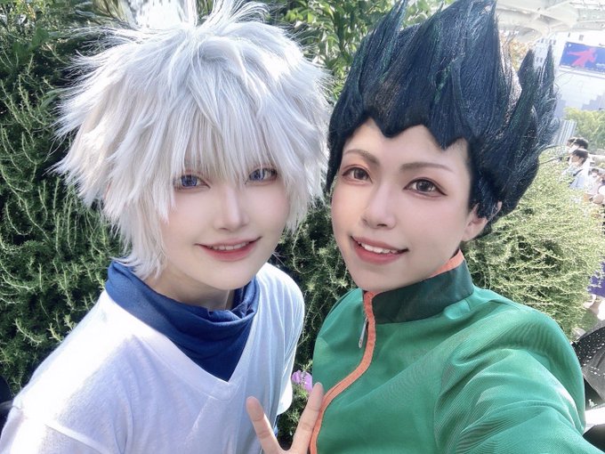 ※Cosplay / HUNTER×HUNTER ﹏﹏﹏﹏﹏﹏﹏﹏﹏ゴンとキルア﹏﹏﹏﹏﹏﹏﹏﹏﹏🍏 ⚡️ #コスサミ2 ※Cosplay / HUNTER×HUNTER ﹏﹏﹏﹏﹏﹏﹏﹏﹏ゴンとキルア﹏﹏﹏﹏﹏﹏﹏﹏﹏🍏 ⚡️ #コスサミ2