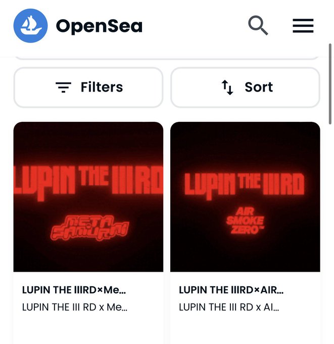おミント完了😎2つともリビール楽しみだ🚀🚀🚀ルパンコラボ最高⚔#MetaSamurai #LupinThe3rd #1 おミント完了😎2つともリビール楽しみだ🚀🚀🚀ルパンコラボ最高⚔#MetaSamurai #LupinThe3rd #1