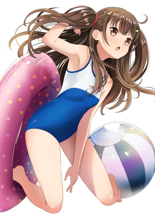 暑い日の水着ちーちゃん。#はいふり 暑い日の水着ちーちゃん。#はいふり