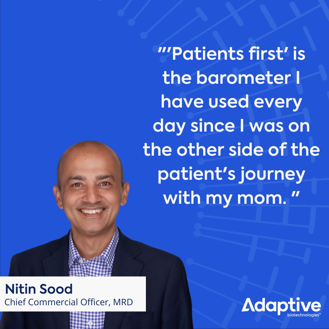 test Twitter Media - MRD Chief Commercial Officer Nitin Sood discusses being on the patient’s side of the cancer journey and the profound influence it has in shaping his career path. https://t.co/deDK5awMOP https://t.co/8hwP5Lnuhk
