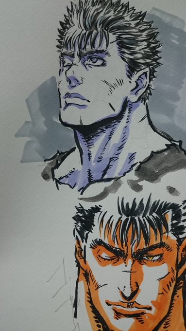 Oct 2017, Yoshihiko Umakoshi (馬越嘉彦) Guts drawings#ベルセルク #ber Oct 2017, Yoshihiko Umakoshi (馬越嘉彦) Guts drawings#ベルセルク #ber