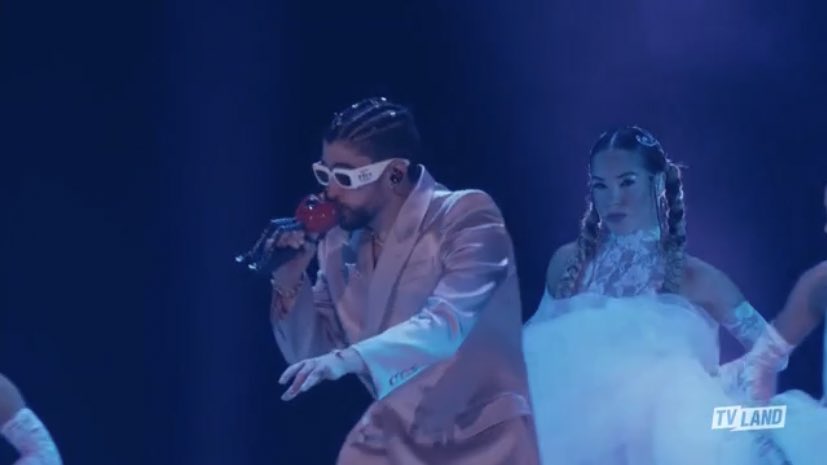 Bad Bunny nabs historic first with VMAs performance from Yankee