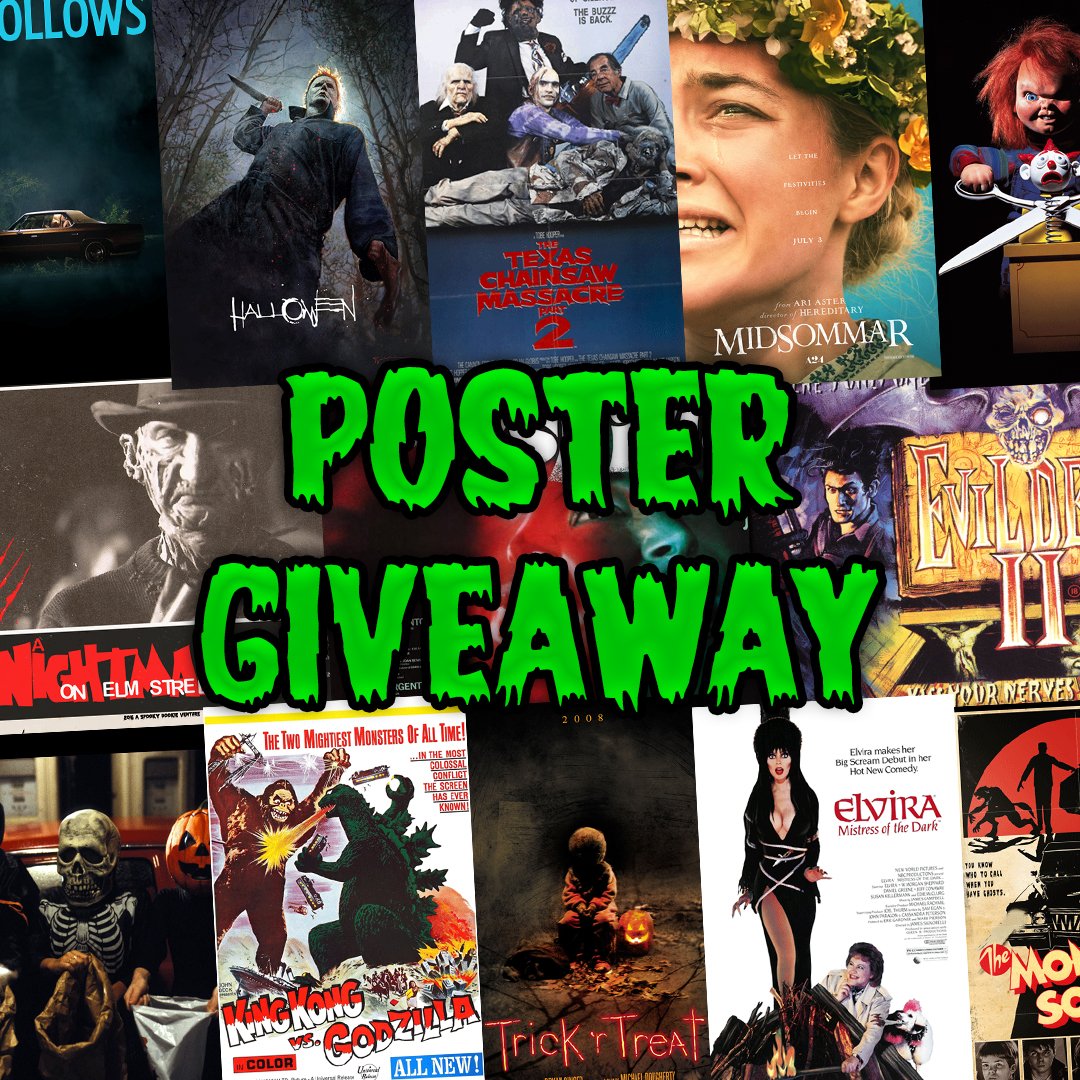 We're giving away a free horror poster of your choice on Instagram: https://t.co/Ew6pnfHfvI https://t.co/dtRMEJkAff 