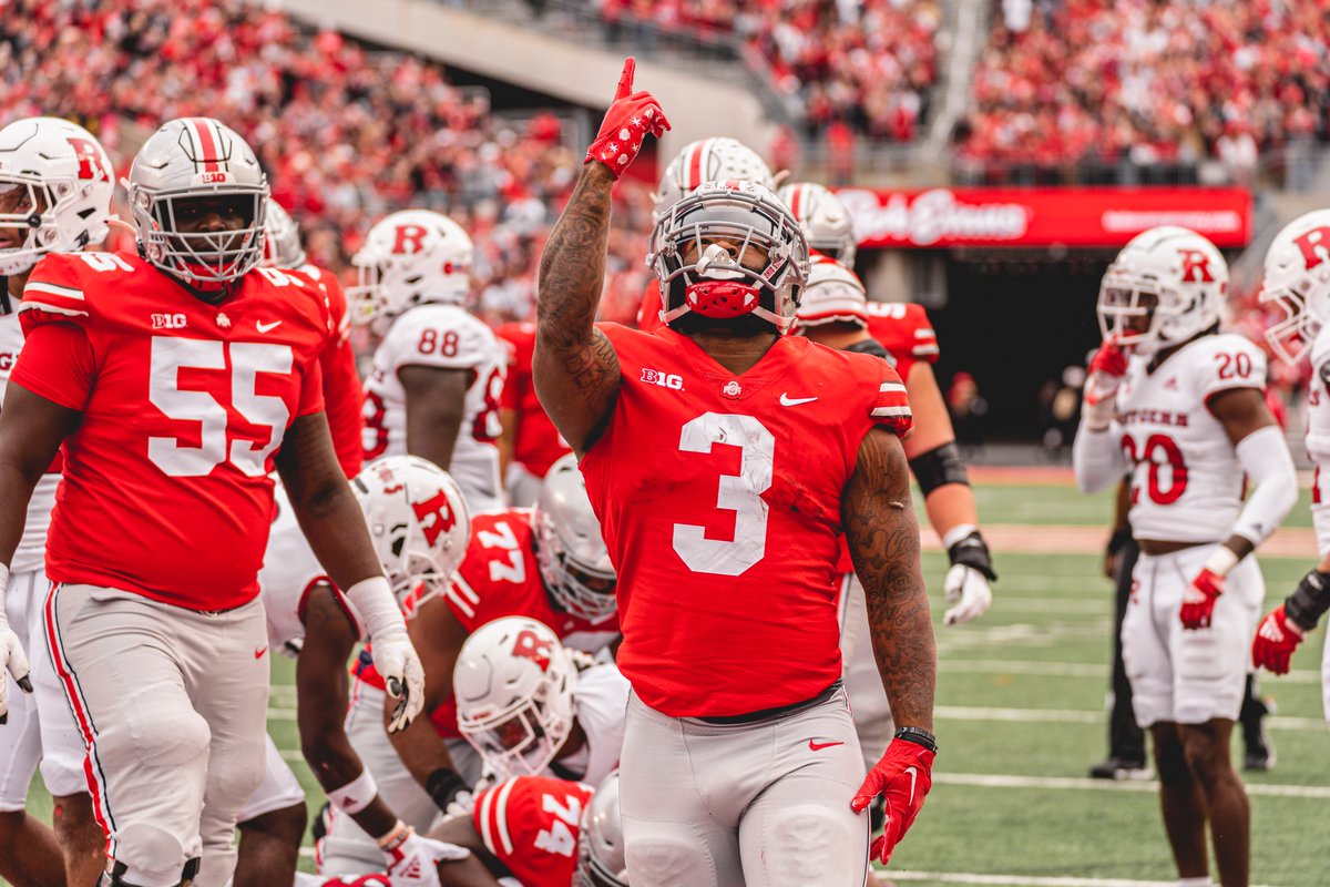 Williams rushes for 5 TDs, No. 3 OSU beats Rutgers 49-10