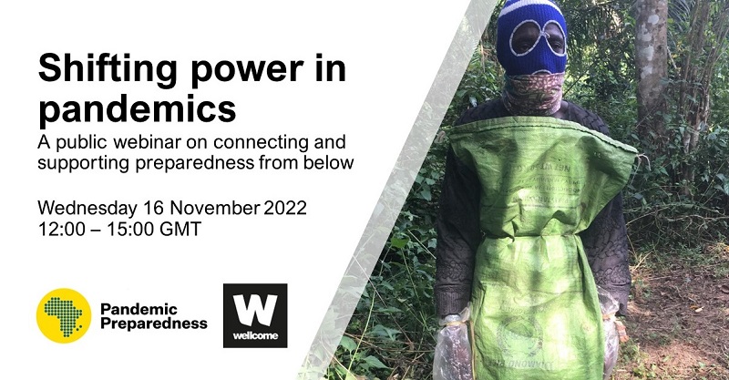 Twitter image for Shifting Power in Pandemics – a webinar with @mleach_ids and top speakers from Africa, the Americas & Europe on #preparedness from below. 

Findings from @anthro_prepare, videos & debate. 

👉 https://t.co/q6Ss352zAf

@IDS_UK is lead partner in @anthro_prepare #covid19 #pandemic https://t.co/atnqHZVe9j