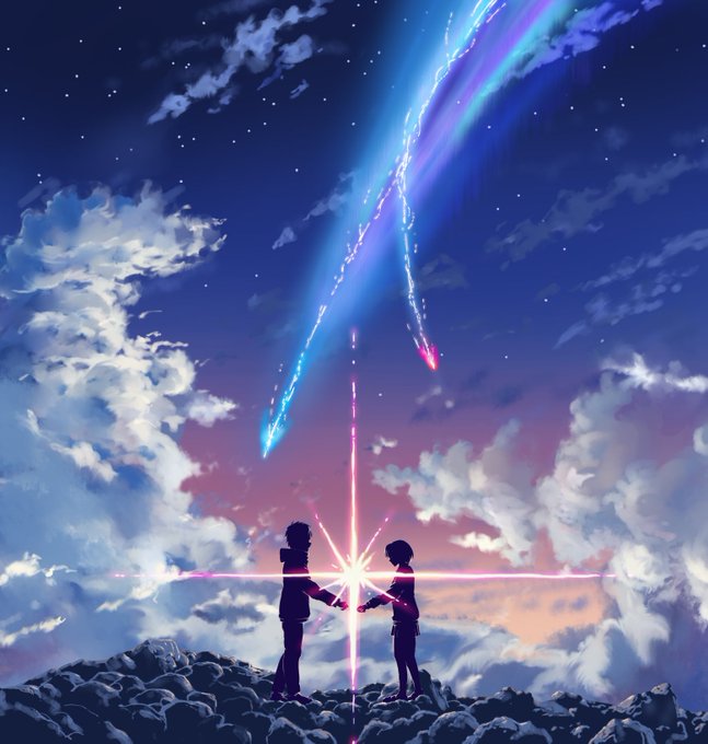 君の名は(2016)天気の子(2019)すずめの戸締まり(2022)新海誠さんの映画に衝撃を受けて毎回絵を描いてます未だ 君の名は(2016)天気の子(2019)すずめの戸締まり(2022)新海誠さんの映画に衝撃を受けて毎回絵を描いてます未だ
