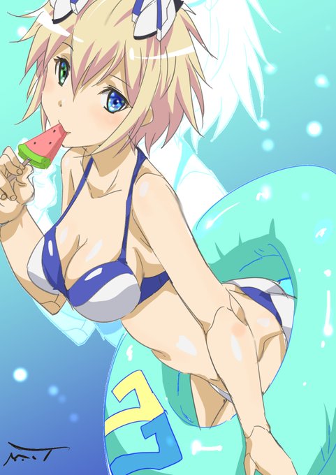 息抜きイラスト冬が来てしまったが・・夏の忘れものコードΩ77ステラとスイカバー#アンジュヴィエルジュ#立花理香#アンドロ 息抜きイラスト冬が来てしまったが・・夏の忘れものコードΩ77ステラとスイカバー#アンジュヴィエルジュ#立花理香#アンドロ