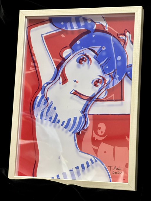 青木先生お手製額装の立体イラストが届いた♪イラストにサインまでして頂き感謝です!やっぱりステキです。なんか小さいやつ、名 青木先生お手製額装の立体イラストが届いた♪イラストにサインまでして頂き感謝です!やっぱりステキです。なんか小さいやつ、名